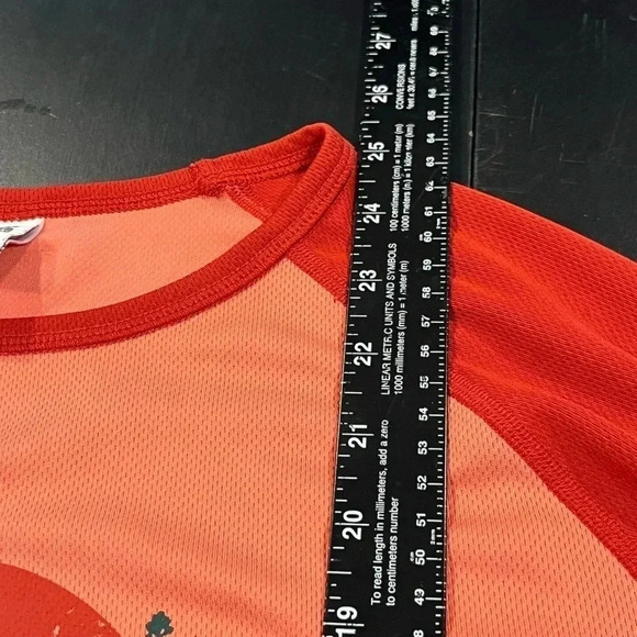 Burton Raglan Dryride Long Sleeve Shirt Outdoors Active Orange Womens medium Top - Picture 7 of 10